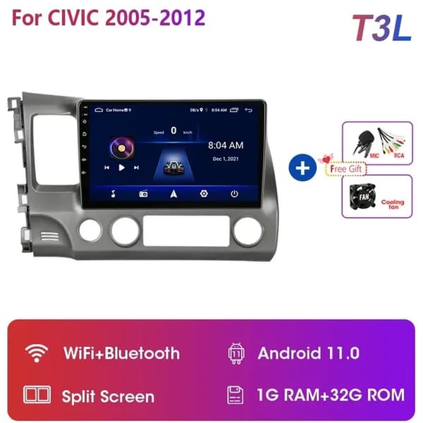 Autosoitin, monimedia videosoitin, navigointi GPS, T3L 1-32, Dual Core