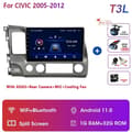 Miniatyrbillede 2 af 2: Bilradio, Multimedie Videoafspiller, Navigation GPS, T3L Kamera DVR, Dual Core
