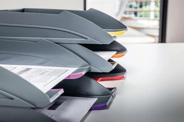 Brevkorg DURABLE Varicolor A4 grå 5/fp