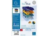 Brevkorg EXACOMPTA BeeBlue A4 4/fp