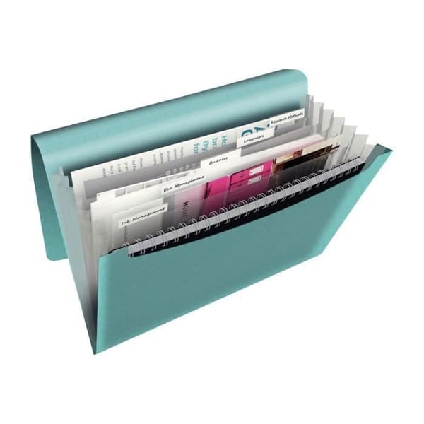Esselte Colour'Ice Folder 6 fack A4 med blå flikar