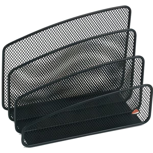 Mesh Metal Mail Sorter - ALBA - MESHLETTER N - Grön - L 18 x H 14,5 x D 9 cm