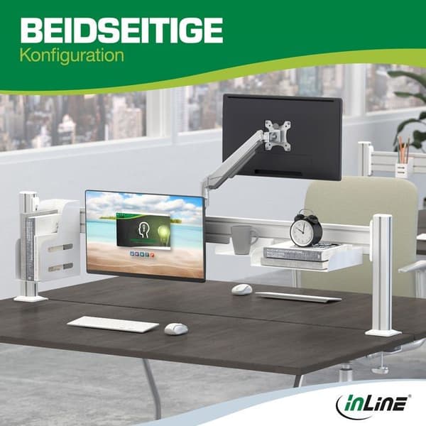 Posthållare - invändig fack - Inline plånbok - 23182B - (R) Slatwall Stor hylla Vit