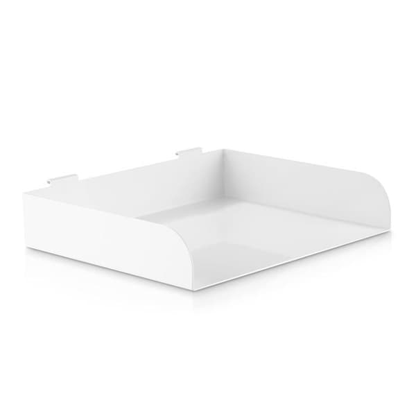 Posthållare - invändig fack - Inline plånbok - 23182B - (R) Slatwall Stor hylla Vit