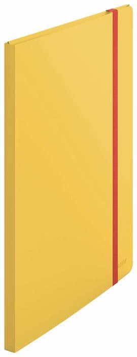 Leitz - 46700019 - A4 Plus dokumentskydd, 20 fickor, kapacitet 40 ark, mysig, gul,