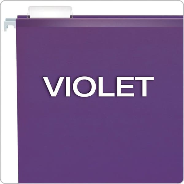 Pendaflex - 04153 1/5 VIO - Förstärkt hängmapp, laglig storlek, lila, 1/5 skuren, 25/BX (4153 1/5 VIO)
