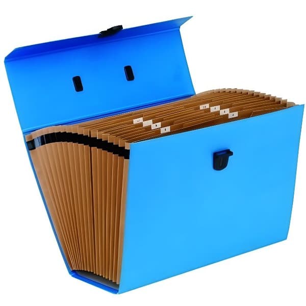 Trieur Accordéon - FELLOWES - 9352201 - Blå - 368x125x260 mm - Ideal för dokument