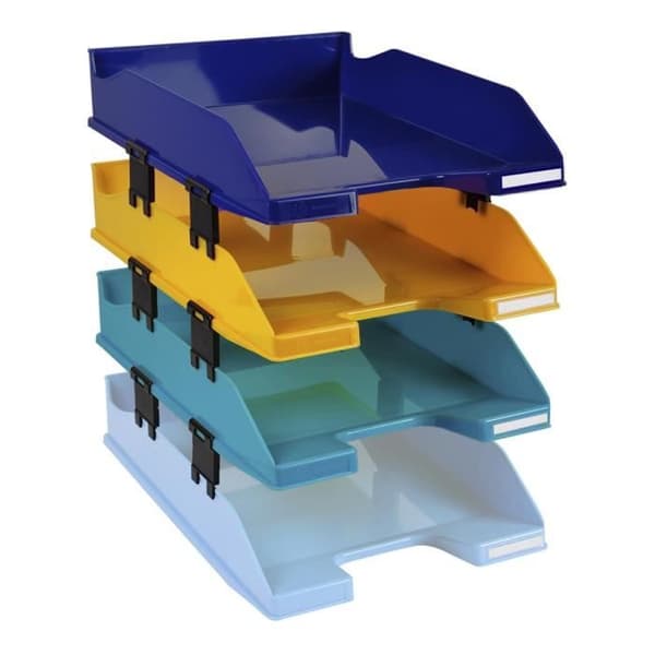Set med 4 brevkorgar Combo Midi Bee Blue - Matchande färger