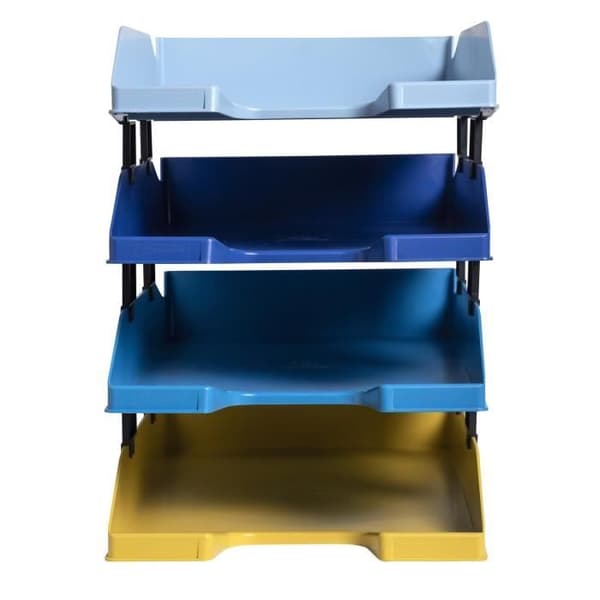 Set med 4 brevkorgar Combo Midi Bee Blue - Matchande färger
