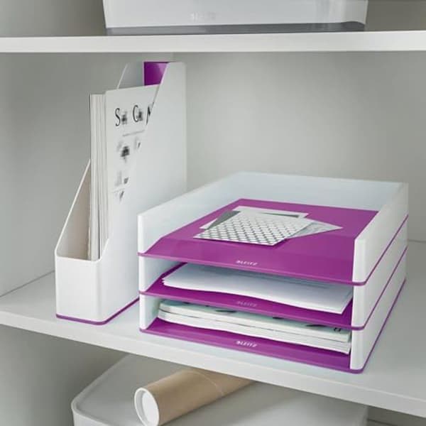 Postkorg - LEITZ - WOW Dual - Lila - A4 &amp; C4-format - Modern design