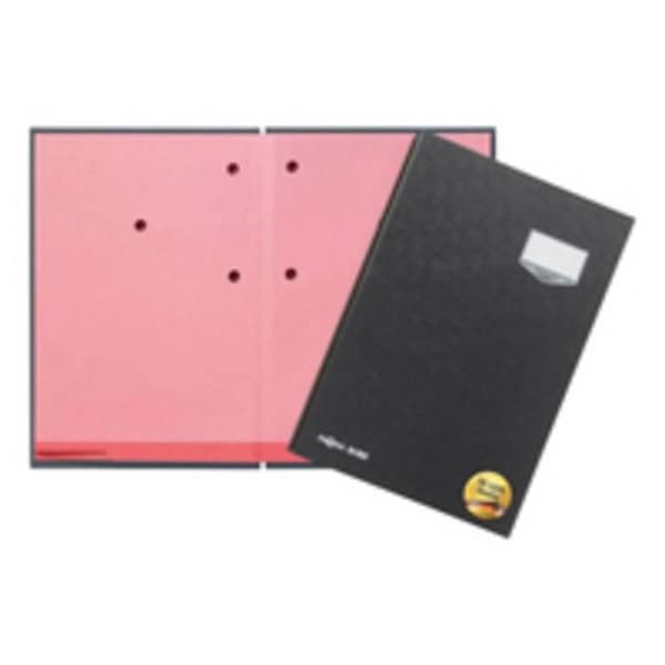Signaturmapp - PAGNA - DE LUXE - A4 - 20 fack - Svart - Expanderbar canvas