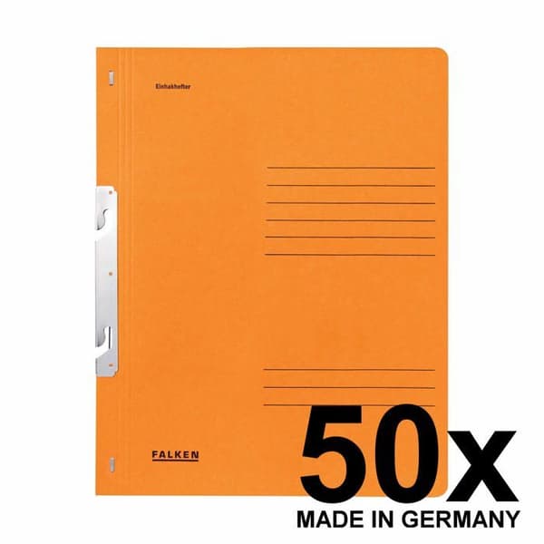 Exacompta - 80001092 - Falken - Ref. 001F - Kartong med 50 st A4 hängmappar - Orange