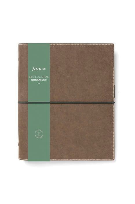 Posthållare - invändig fack - Filofax plånbok - 23-022681 - Eco Essential Organizer A5 Mörk valnöt