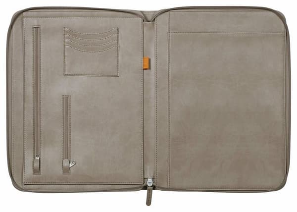 Brevcertifikat - Clairefontaine - 168117C - Konstläder - Mått 34,9x26,2x2,8 cm - Taupe