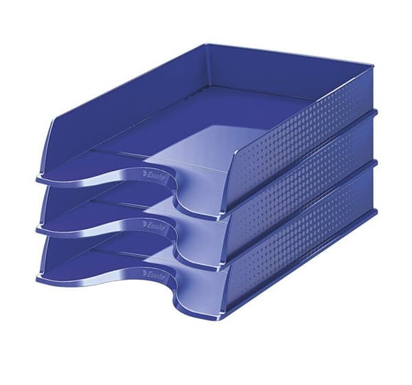 Posthållare - invändig fack - Esselte plånbok - 623693 - Fusion Set med 10 postkorgar Mörkblå Opaque