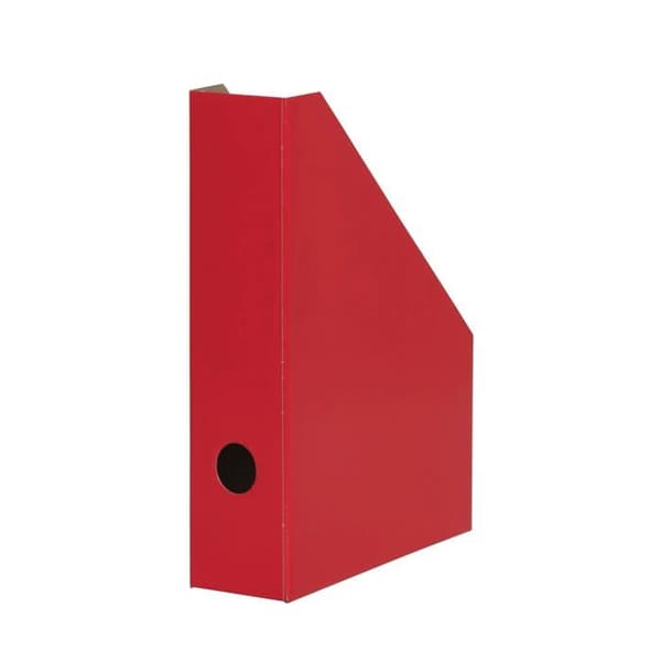 LandrÉ - 400170044 - Landre Set med 5 rejäla pappmagasinshållare Röd Bredd 7 cm A4-format