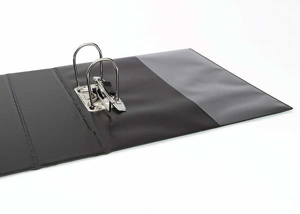 Emgee - 817642 - Ref 560353 Spakpärm Transparenta fickor 2 ringar Rygg 70 mm Svart A4 Paket med 5 (UK Import)