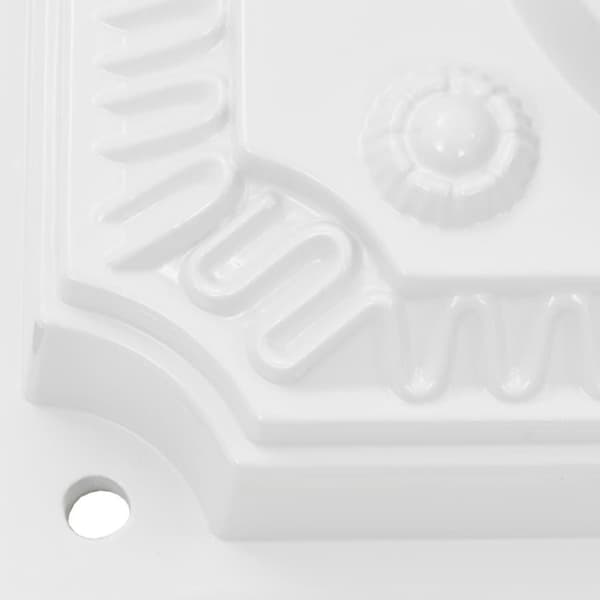 vidaXL Postkasse på sokkel aluminum gammeldags rustbestandig hvit