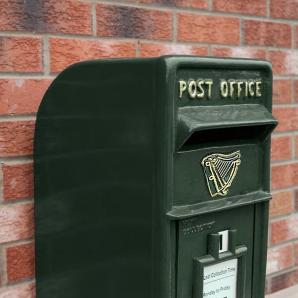 Irsk Postkasse - Grøn | Postkasse med Lås Bryllupspynt Dekorationer til Barnedåb Dekorationer til Haven Dekorationer til Haven Begivenheder Britisk