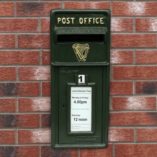 Irsk Postkasse - Grøn | Postkasse med Lås Bryllupspynt Dekorationer til Barnedåb Dekorationer til Haven Dekorationer til Haven Begivenheder Britisk