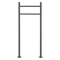 Pikkukuva 1 / 8: ML-Design postilaatikko jalusta valmistettu jauhemaalattu ruostumattomasta teräksestä valmistettu musta, korkeus 120 cm, pyöreä, irrotettu