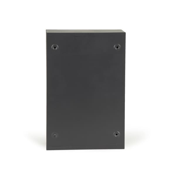 Postkasse med vindue 32 x 21,5 cm – Stål – Antracit
