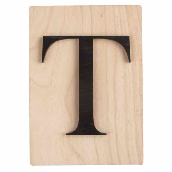 Dekoration - Träbokstäver - Scrabble-stil - 14,9 x 10,5 cm - Vägg - Inomhus