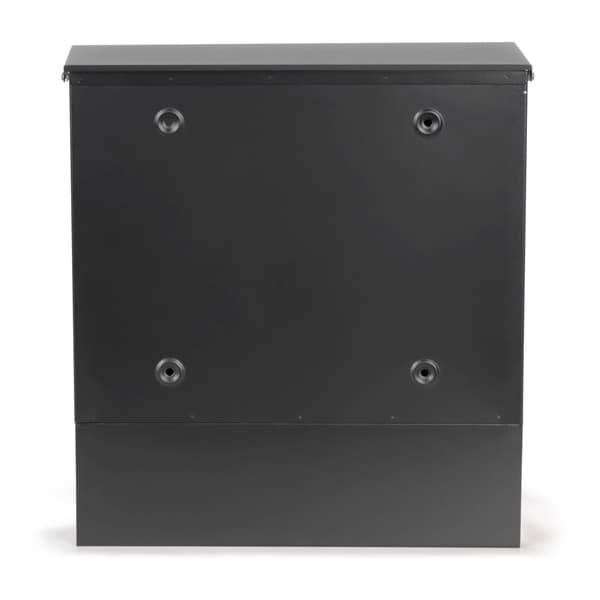 Brevlåda - med tidningsrulle - 30x10x33,5 cm - antracit
