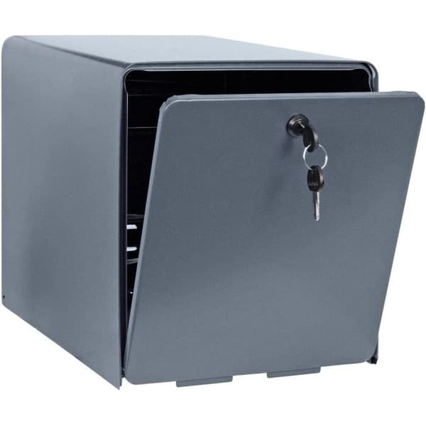 Box Burg Wachter Balthazar 2 -dörrar - Till fots - Galvaniserat stål - Total öppning - Anthracite - Made in France