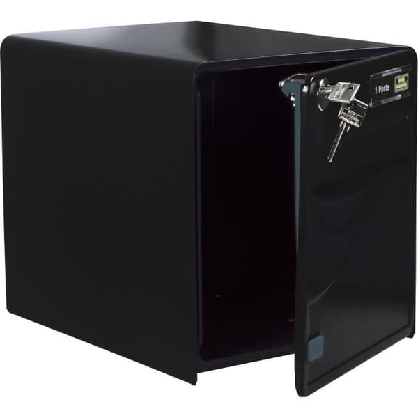 Box Burg Wachter Baltic 1 Door - Galvanized Steel - Side Opening - Black - Made in France