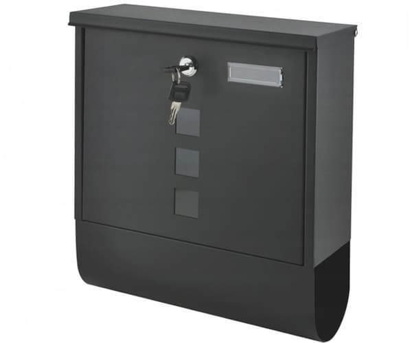 Brevlåda galvaniserat stål 33,5 x 30,5 cm - Tidningshållare - Antracit