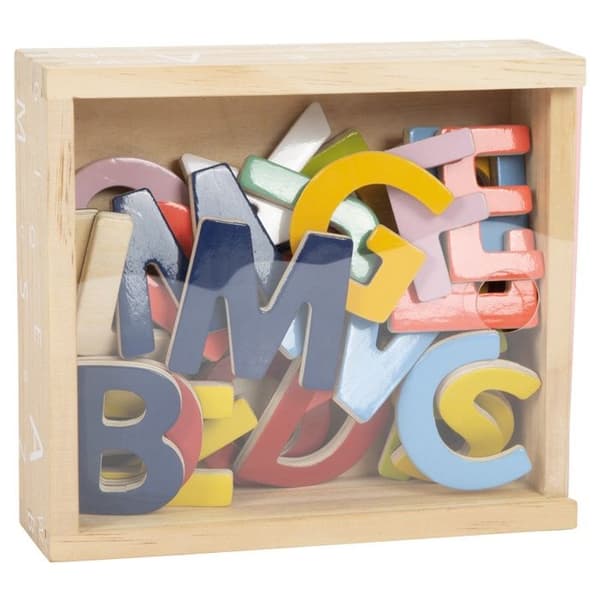 Magnetiska Alfabetets Bokstäver - Small foot - 10732 - Flerfärgad - Trä - Inomhus