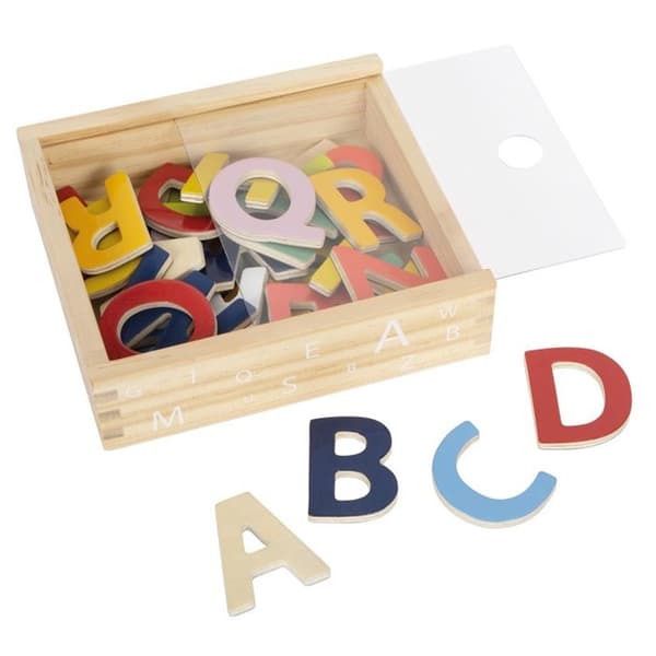 Magnetiska Alfabetets Bokstäver - Small foot - 10732 - Flerfärgad - Trä - Inomhus
