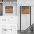 Pikkukuva 5 / 7: ML-Design Postilaatikko Antrasiitti-puukuviolla; pulverimaalattu ruostumaton teräs; 37x37cm; postilaatikko sanomalehtitelineellä; lukittava 2