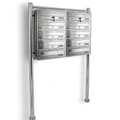 Miniatyrbillede 2 af 4: Lejers postkasse til lejligheder, 2x5 slots, rustfri inox