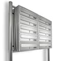 Miniatyrbillede 1 af 4: Lejers postkasse til lejligheder, 2x5 slots, rustfri inox