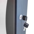 Miniatyrbild 2 av 6: Modern, v�ggh�ngd brevl?da f�r brev, vit, med nyckel
