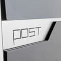 Miniatyrbild 4 av 6: Grafitbrevl?da med tidningsh?llare f�r brev av rostfritt st?l