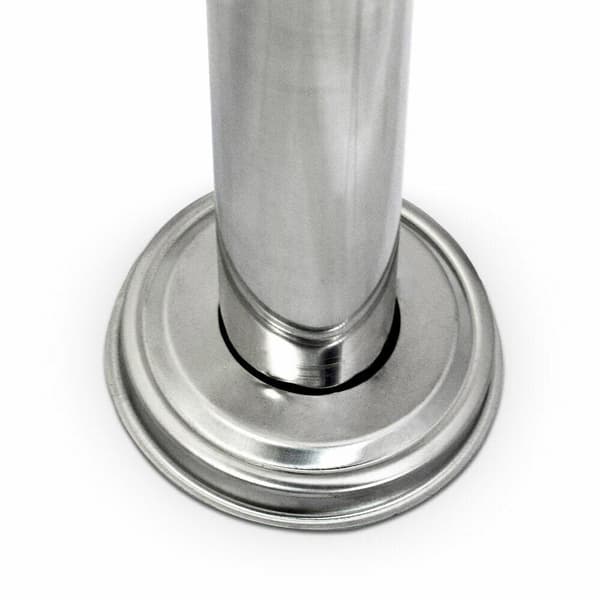 Kest�v� postilaatikko inox-ter�ksisell� postitelineell� sanomalehtitelineell�