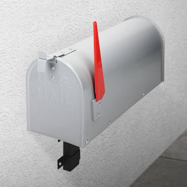 Väggfäste Stativhållare för amerikansk brevlåda svart metall ML-design
