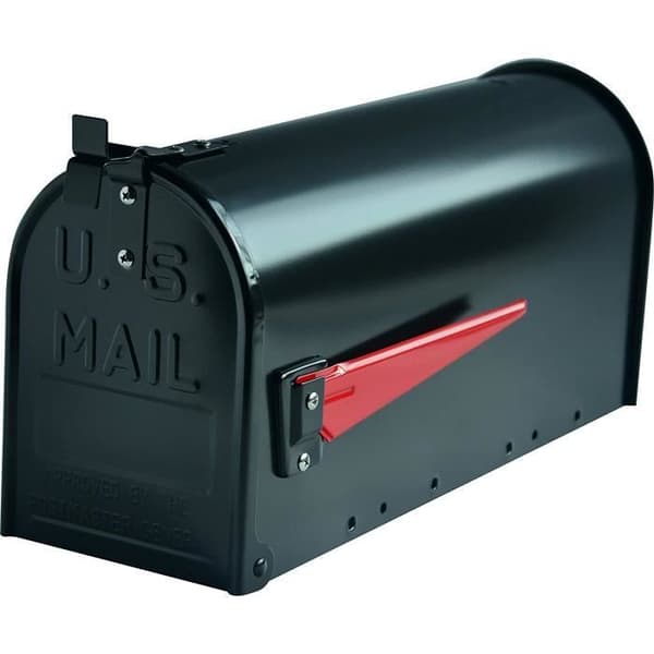 Postlåda - G2 Trading Company - 084 Mississippi - Svart Aluminium - Väggmonterad - Typ US