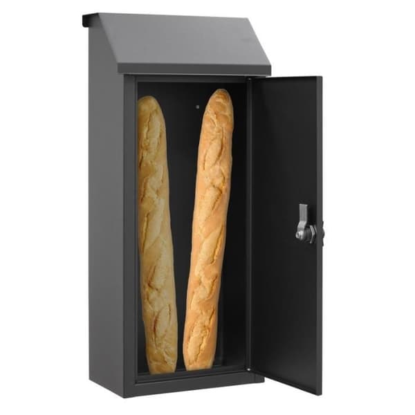 ARREGUI Panera SP008NG-P Brödlåda, Stålbrevlåda för leveranser av bröd, baguette, tidningar, stor utan nyckel