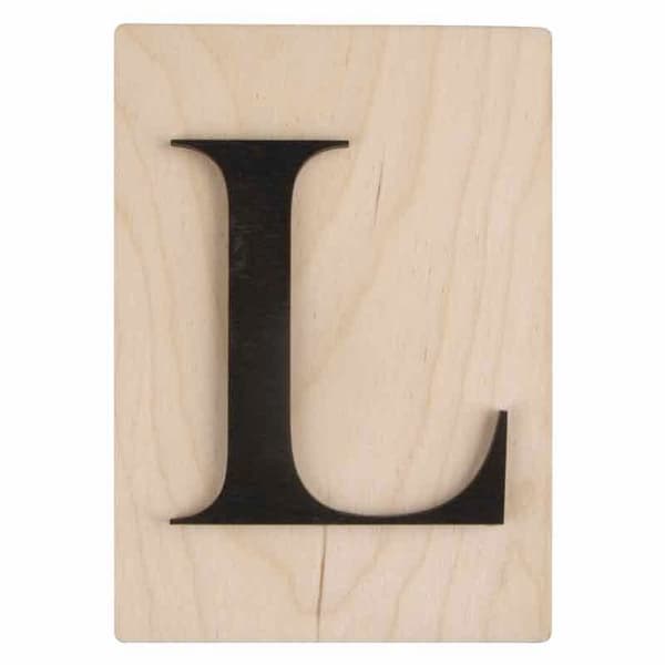 Bokstäver i trä dekoration - RAYHER - Scrabble Stil - 14,9 x 10,5 cm - Väggdekor - Vit