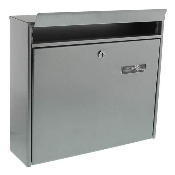 Brevlåda - BURG-WÄCHTER - MAIL 5877 SI - Stor volym - Galvaniserat stål - Silver