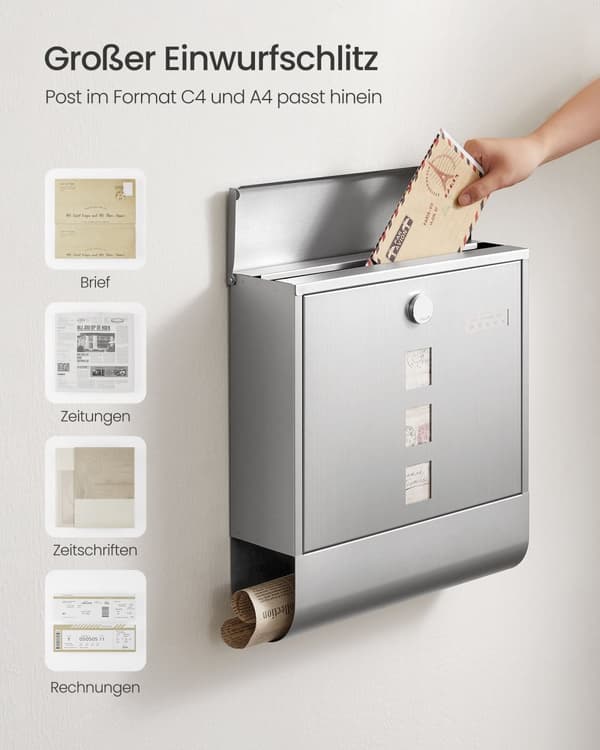 Letterbox - Med sølvkobberspilcylinder