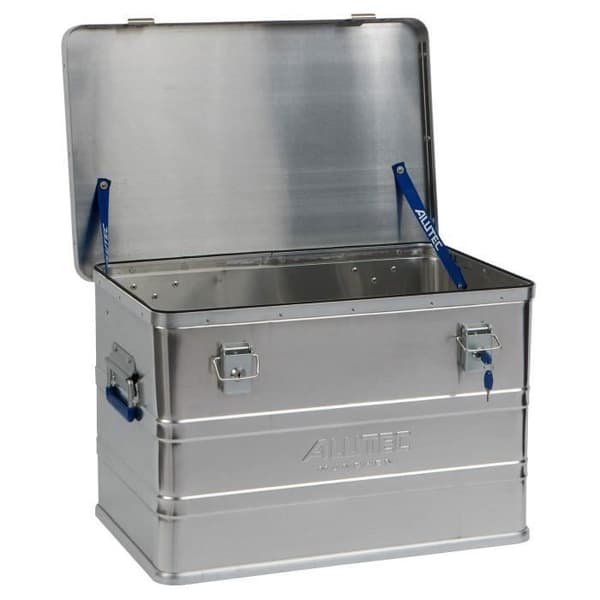 Aluminiumbox - Alutec - Classic - Silver - 595 x 390 x 380 mm - Cykellås