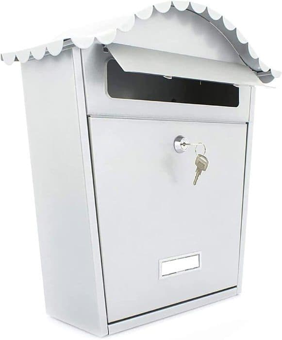 Kippen postlåda - 10006GS - Armony modell postlåda, Silver, Mått: 370 x 130 x 360 mm