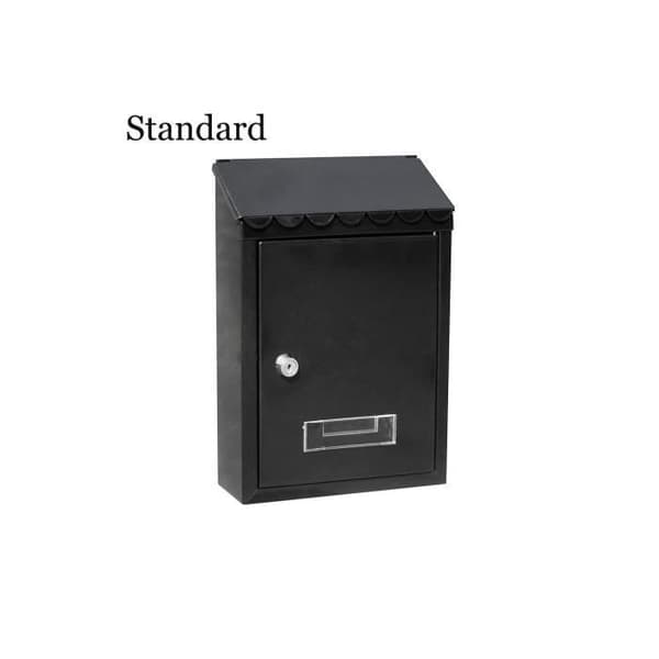 GENERIC - Svart Standardmodell Stålbrevlåda
