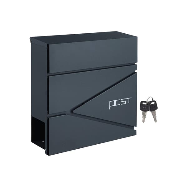 L�sbar v�ggpostl�da antracit