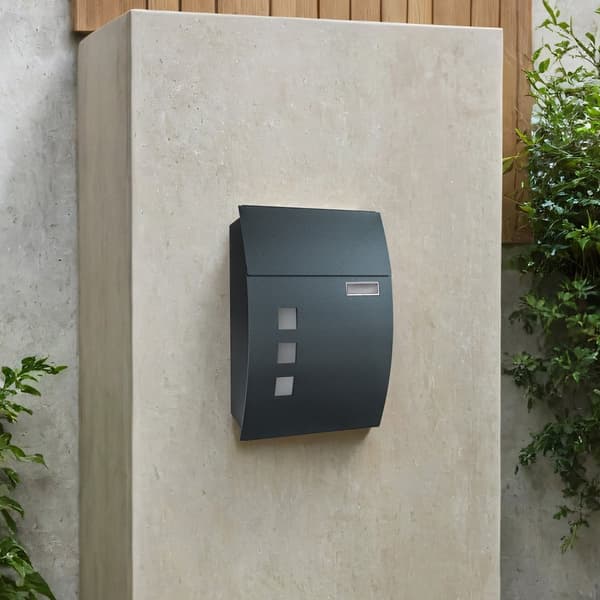 Postkasse, 32x10x45 cm, Antracit